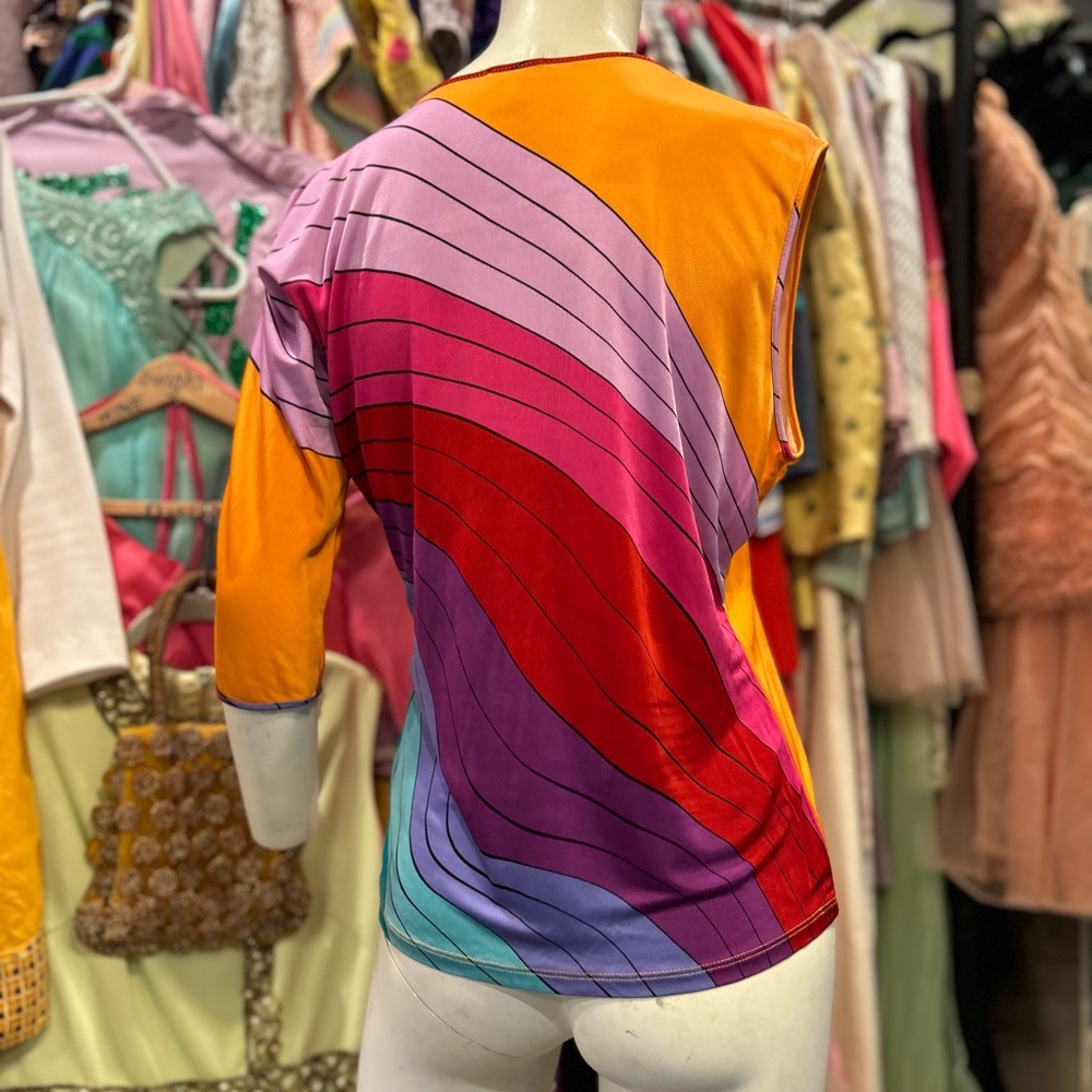 Y2K Versace Psychedelic Top - Picture 13 of 15